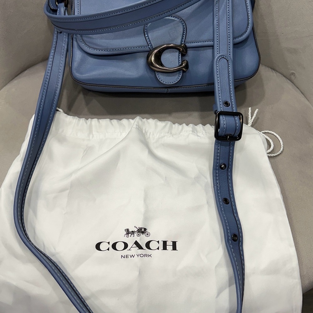Coach Soft Tabby Blue Shoulder Bag
